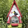 Vogelfutterhaus mit Ständer groß Grüss Gott Vogelvilla Höhe 45 cm
