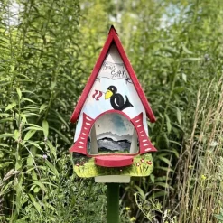 Vogelfutterhaus mit Ständer groß Grüss Gott Vogelvilla Höhe 45 cm