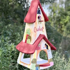 Vogelfutterhaus mit Ständer hangemacht Calet Vogelvilla Höhe 70 cm