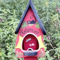 Vogelfutterhaus mit Ständer KATZENKINO Vogelvilla H 36 cm