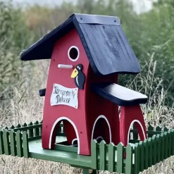 Vogelfutterhaus mit Ständer KÖRNERPARTY Vogelvilla Höhe 45 cm