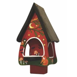 Vogelfutterhaus mit Ständer Tiere des Waldes Vogelvilla Höhe 45 cm