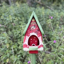 Vogelfutterhaus mit Ständer WINTERTRAUM Vogelvilla Höhe 36 cm