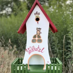 Vogelfutterhaus mit Ständer Waldhotel Vogelvilla Höhe 65 cm