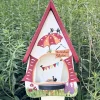 Vogelfutterhaus mit Ständer Zwitscherstube Vogelvilla Höhe 45 cm