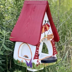 Vogelfutterhaus mit Ständer Zwitscherstube Vogelvilla Höhe 45 cm