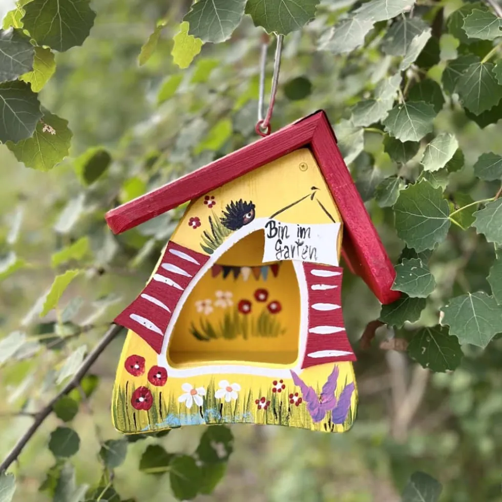 Vogelfutterhaus zum Hängen GARTENLAUBE Vogelvilla Höhe 23 cm