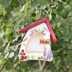 Vogelfutterhaus zum Hängen Wetterfest KATZENKINO Vogelvilla Höhe 23 cm