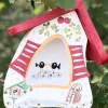 Vogelfutterhaus zum Hängen WINTERZAUBER Vogelvilla Höhe 23 cm