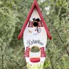 Vogelhaus groß mit Ständer Katzenkino Vogelvilla Höhe 50 cm