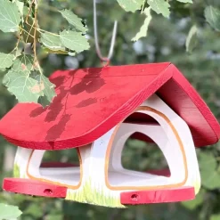 Vogelhaus hängend wetterfest Futterscheune Vogelvilla Höhe 22 cm