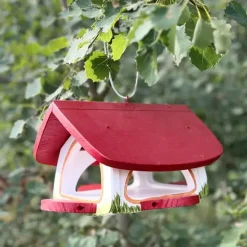 Vogelhaus hängend wetterfest Futterscheune Vogelvilla Höhe 22 cm
