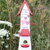 Vogelhaus mit Ständer groß Gemeinsam Vogelvilla Höhe 52 cm