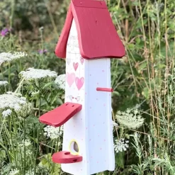 Vogelhaus mit Ständer groß Gemeinsam Vogelvilla Höhe 52 cm