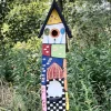 Vogelhaus mit Ständer groß WUNSCHWELT Vogelvilla Höhe 61 cm