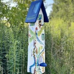 Vogelhaus mit Ständer Mykonos Vogelvilla Höhe 84 cm