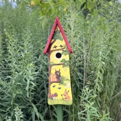 Vogelhaus mit Ständer WALDTIERE Vogelvilla Höhe 55 cm