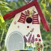 Vogelhaus Nistkasten bunt GARTENZAUBER Vogelvilla Höhe 23 cm