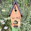 Vogelhaus Nistkasten mit Ständer Hier Piept’s Vogelvilla Höhe 50 cm