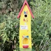 Vogelhaus Nistkasten mit Ständer SOMMERLUST Vogelvilla Höhe 61 cm