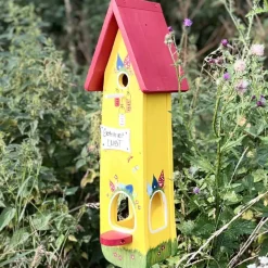 Vogelhaus Nistkasten mit Ständer SOMMERLUST Vogelvilla Höhe 61 cm
