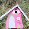 Vogelhaus Nistkasten mit Ständer 70 GEBURTSTAG Vogelvilla Höhe 33 cm
