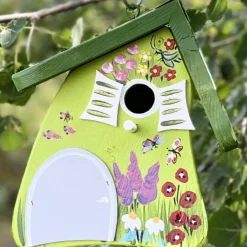 Vogelhaus Nistkasten zum Aufhängen BLUMENMEER Vogelvilla Höhe 23 cm