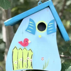 Vogelhaus Nistkasten zum Aufhängen HOBBIT Vogelvilla Höhe 23 cm