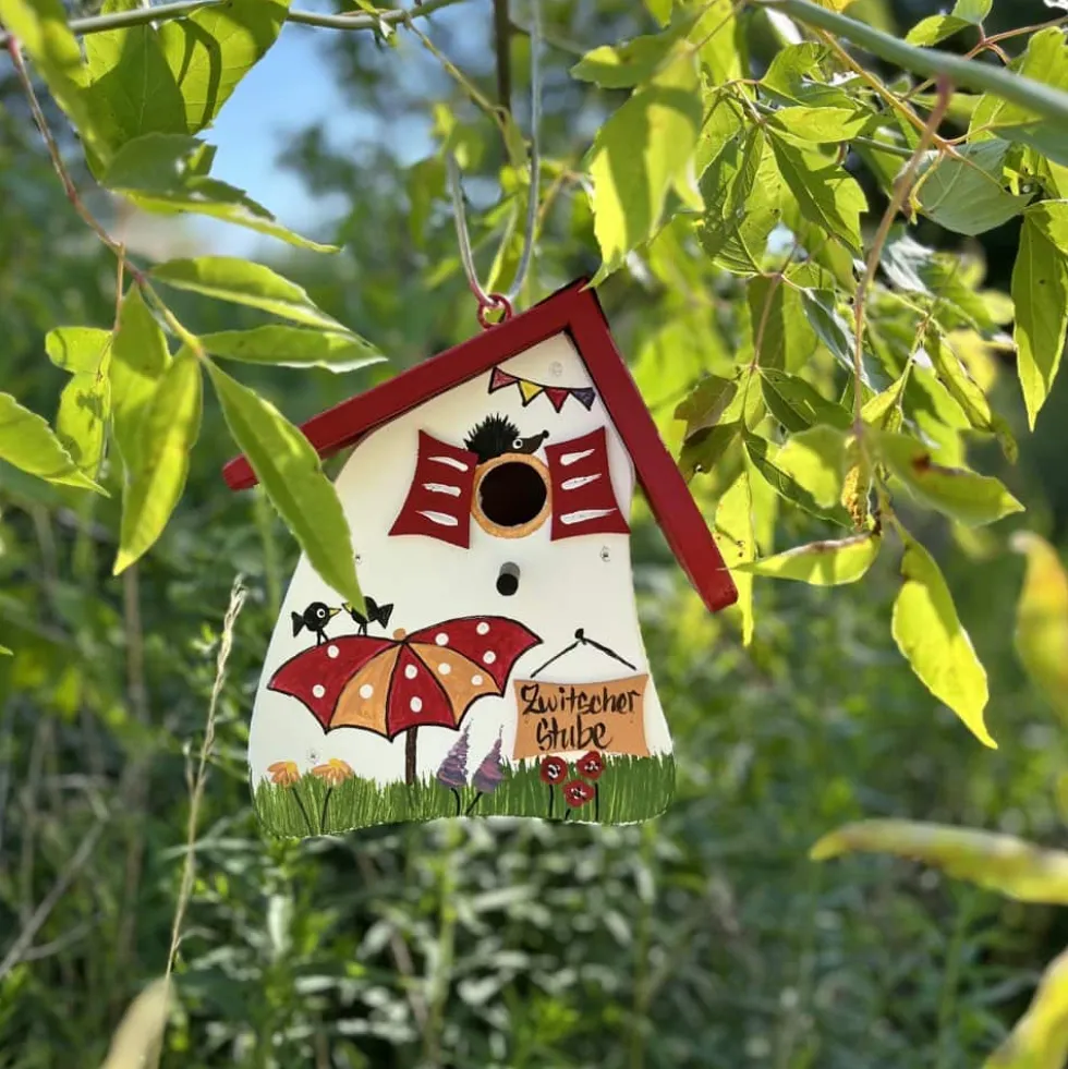 Vogelhaus Nistkasten zum Hängen Zwitscherstube Vogelvilla Höhe 23 cm
