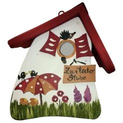 Vogelhaus Nistkasten zum Hängen Zwitscherstube Vogelvilla Höhe 23 cm