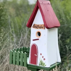 Vogelhaus XXL mit Ständer BREAKFASTCLUB Vogelvilla Höhe 44 cm