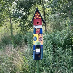 Vogelhaus XXL mit Ständer FABELWELT Vogelvilla Höhe 84 cm