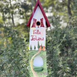 Vogelhaus XXL mit Ständer TOSKANA Vogelvilla Höhe 61 cm