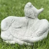 Vogeltränke Hand mit Vogel B 22 cm