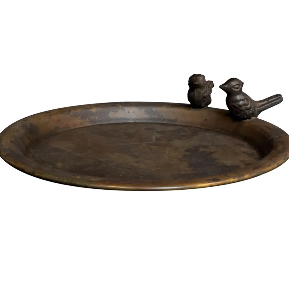 Vogeltränke Metall Rostoptik 26 cm