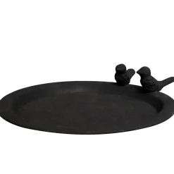 Vogeltränke Metall schwarz 26 cm