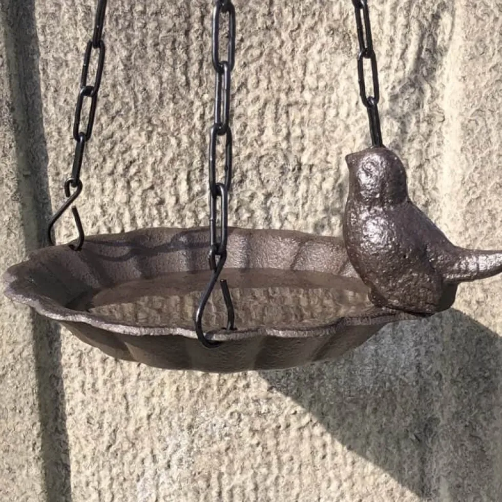 Vogeltränke Metall zum Hängen H 40 cm