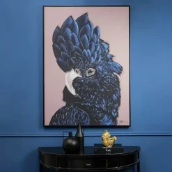 Wandbild Blue Cockatoo 103×143 cm
