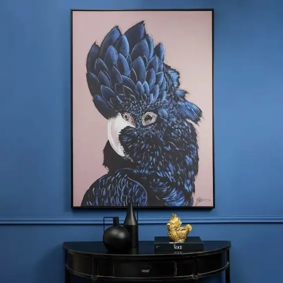 Wandbild Blue Cockatoo 103×143 cm