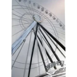Wandbild Metallbild Big Wheel 100×150 cm