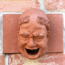 Wanddeko Garten Skulptur MÖNCH Dirk Detlefsen H 25 cm