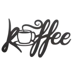 Wanddeko KAFFEE Metall Küche B 42 cm