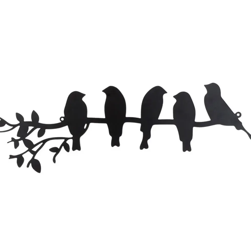 Wanddeko Metall Bird Parade Breite 51 cm