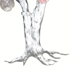 Wanddeko Metall Deko Design Love Tree Höhe 80 cm