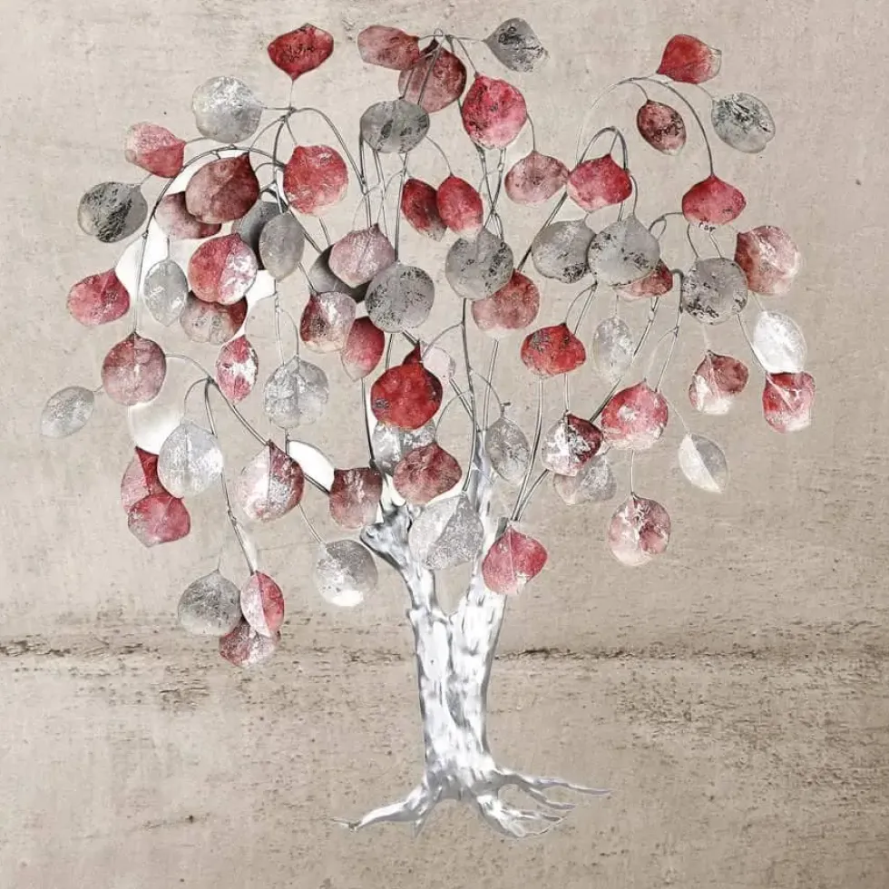 Wanddeko Metall Deko Design Love Tree Höhe 80 cm