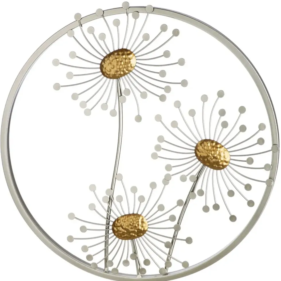 Wanddeko Metall SOFFIONE Pusteblumen Durchmesser 46 cm
