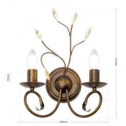 Wandlampe ANDRIA antik-gold