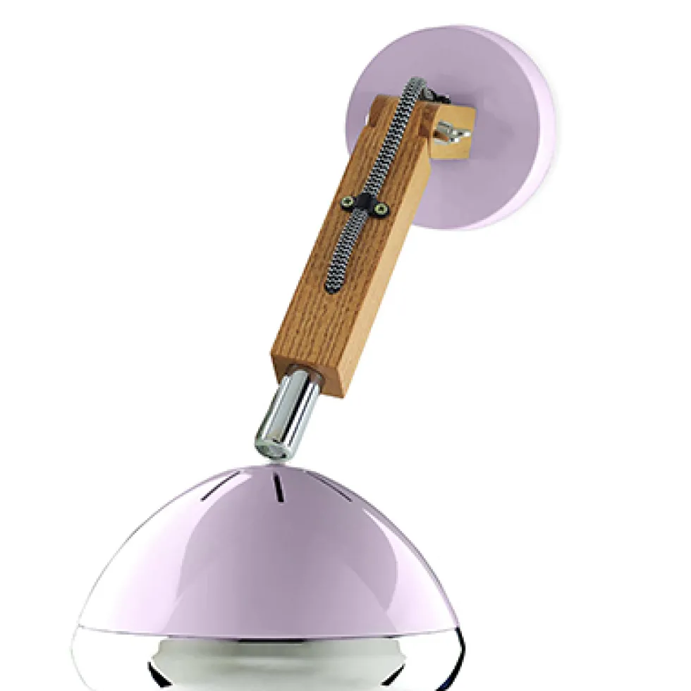 Wandlampe WATTSON PIFFANY Copenhagen Camellia Pink aus Eschenholz