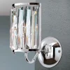 Wandleuchte Grado chrom mit Kristallbehang
