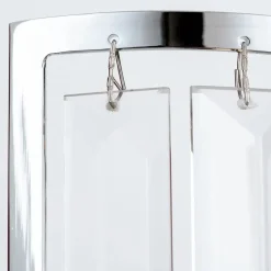 Wandleuchte Grado chrom mit Kristallbehang